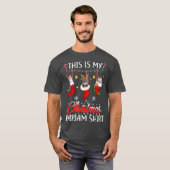 Katze in Socken Weihnachtshund Lover Sweater Xmas T-Shirt (Vorne ganz)