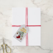 Katze in Strumpf Geschenkanhänger (Mit Garn)