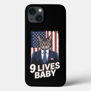 Katze in Suite mit Trump-Haar-Amerikanischer-Flagg Case-Mate iPhone Hülle