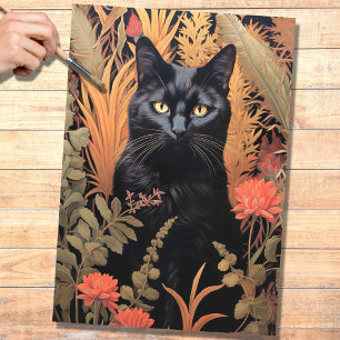 Katze in Tapisserie 4 Decoupage Paper Seidenpapier