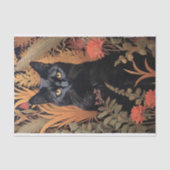 Katze in Tapisserie 4 Decoupage Paper Seidenpapier (Vorderseite)