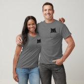 Katze in Tasche T-Shirt (Unisex)