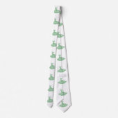 Katze in Ufo - Wählen Sie die Hintergrundfarbe Krawatte (Rückseite)