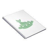 Katze in Ufo - Wählen Sie die Hintergrundfarbe Notizblock (Rechte Seite)