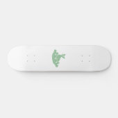 Katze in Ufo - Wählen Sie die Hintergrundfarbe Skateboard (Horizontal)