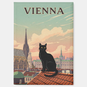 Katze in Wien Österreich Reisen Magnet