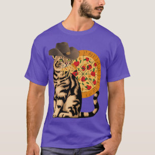 Katze isst Pizza  T-Shirt