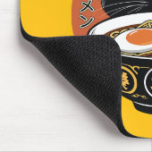 Katze isst Ramen Mousepad (Ecke)