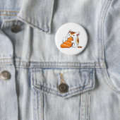 Katze isst Sushi Button (Beispiel)