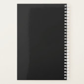 Katze ist der neue Niedliche Schwarz-weiße Black Q Planer (Rückseite)