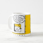 Katze ist ein bisschen in einer Klappe! Fun Cat Lo Kaffeetasse (Vorderseite Links)