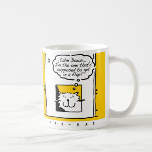 Katze ist ein bisschen in einer Klappe! Fun Cat Lo Kaffeetasse