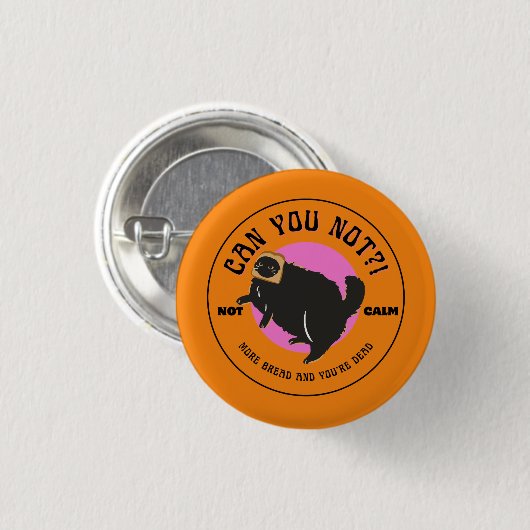 Katze ist Mad Button (Vorne & Hinten)