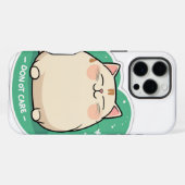 Katze ist mir egal iPhone hülle (Rückseite (Horizontal))