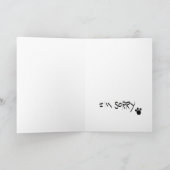 Katze ist traurig karte (Innenseite)