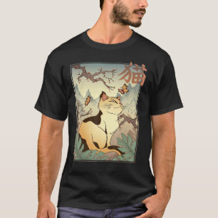 Katze Japan Katze Japanische Mietkatze Kostüm T-Shirt