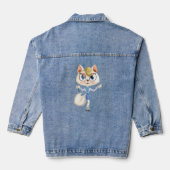 Katze Jeansjacke (Rückseite)