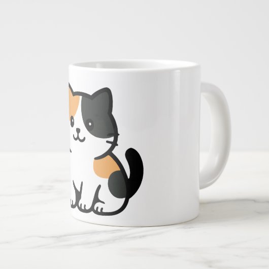 Katze Jumbo-Tasse (Vorderseite Rechts)