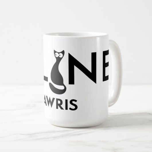 Katze Kaffeetasse (VorderseiteRechts)