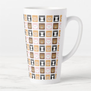 Katze, Kaninchen, Hund und Bär Milchtasse