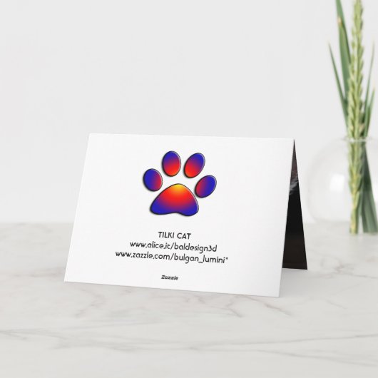 KATZE KARTE (Rückseite)