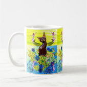 Katze Kätzchen Blumen Tasse (Links)