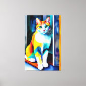 Katze/Kätzchen Canvas drucken Leinwanddruck (Vorderseite)