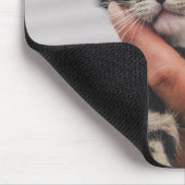 Katze, Kätzchen, Hand Mousepad (Ecke)