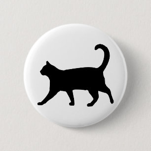 Katze Kätzchen Hauskatze ist Mustache Tomcat. Button