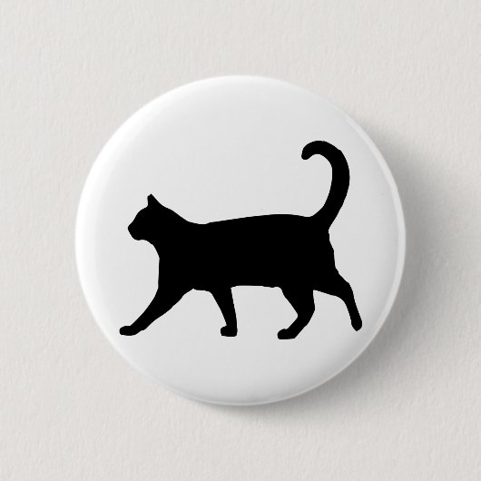 Katze Kätzchen Hauskatze ist Mustache Tomcat. Button (Vorderseite)
