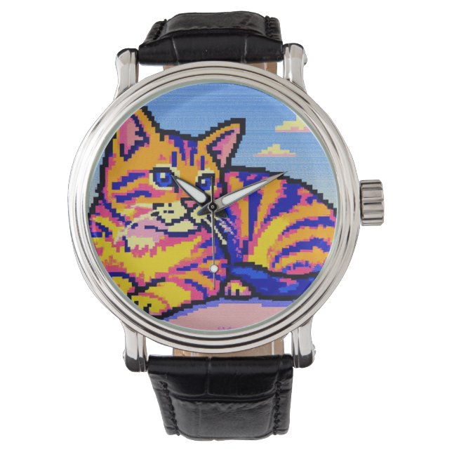 Katze, Kätzchen, Haustier Armbanduhr (Vorderseite)