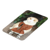 Katze/Kätzchen in der Buckskin-Kette mit grobem Cr Magnet (Linke Seite)