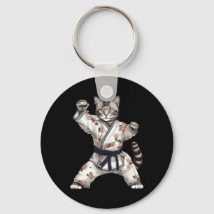Katze Kätzchen Kitty Karate Taekwondo Kickboxen Schlüsselanhänger
