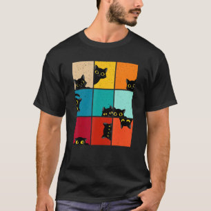 Katze Kätzchen Meme Vintage Retro Sonnenuntergang  T-Shirt