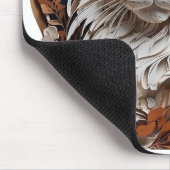 Katze, Kätzchen mit Blume Mousepad (Ecke)