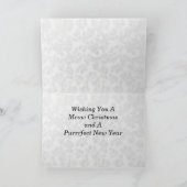 Katze, Kätzchen, Weihnachten, Rettung, Foto Feiertagskarte (Innenseite)