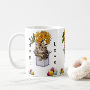Katze Kätzchen Wolle Katzen Adoption  Tasse