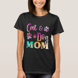 Katze Katze Hund Mama Shirt für Frauen