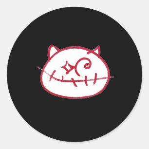 Katze Katze Lover Mama Vater Katze Lady Runder Aufkleber