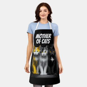KATZE KATZE MAMA MUTTER TÄGLICH KÜCHE SCHÜRZE