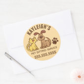 Katze Katze Sitzkleben Aufkleber (Umschlag)