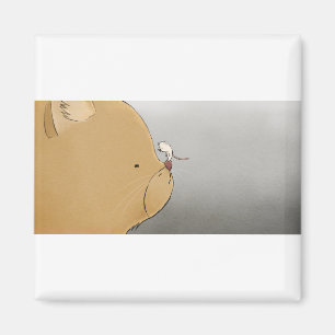 Katze Katze und Maus Niedlichen Maus Maus Tier Kät Magnet