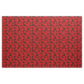 Katze/Katzen Kätzchen/Kätzchen, Silhouette, hellro Stoff (Fat Quarter (45,7 x 55,9 cm))