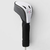 Katze; Katzengesicht; freundliche Katze Golf Headcover (angewinkelt)