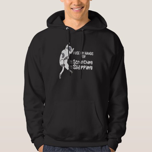 Katze Katzenkratzen Hoodie (Vorderseite)