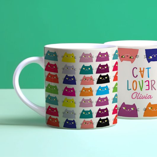 Katze Kawaii Muster Kaffeetasse