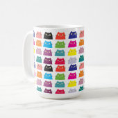 Katze Kawaii Muster Kaffeetasse (Vorderseite Links)