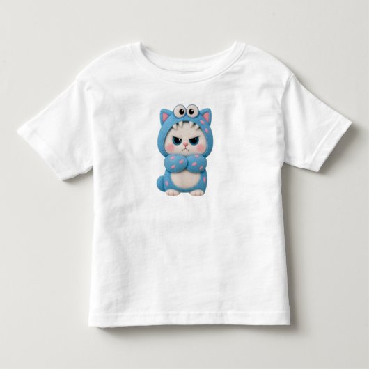 Katze Kawaii Patchwork Kleinkind T-shirt (Vorderseite)