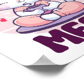 Katze - Kawaii Poster (Ecke)