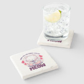 Katze - Kawaii Steinuntersetzer (Seitenansicht)